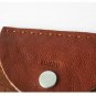 Brazil cattle leather vertical shaped pencil case glasses bag