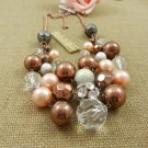 fashion jewelry coffee bead necklace