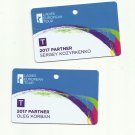 LADIES EUROPEAN GOLF TOUR 2017 SPONSOR PARTNER PERSONAL  ID TAGS
