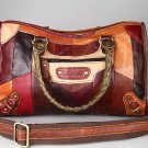 Real Leather Handmade Color Block Shoulder Bag/Sling Bag