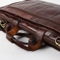 Handmade Real Leather Fashion Blocks Hand Bag Big Volume-Cobbler Legend