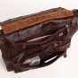 Real Cow Leather Cobbler Legend Block Splicing Shoulder Bag
