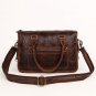 Real Cow Leather Cobbler Legend Block Splicing Shoulder Bag