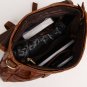 Real Cow Leather Cobbler Legend Block Splicing Shoulder Bag