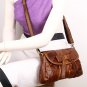 Real Cow Leather Cobbler Legend Block Splicing Shoulder Bag