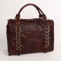 Real Cow Leather Cobbler Legend Block Stitching Hand Bag