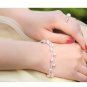 Elegant Three Strings Natural Freshwater Pearl Bracelet