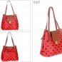 Cleance Polka Dots Patent Leather Shoulder Bag Big Bag