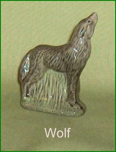 porcelain wolf figurine