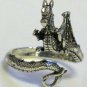 Sterling Silver Dragon Ring