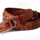 men's genuine leather belts ,  cowhide leather high quality fashion Crocodile belt