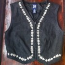 Gap Zippered Wool Vest Girls Size XS