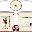 Ballerina Birthstone Gift Can - template - JULY