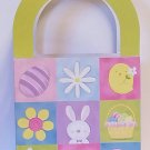 Easter Packaging - 6 paper handled bags - Easter Squares Pattern- FREE SHIPPING