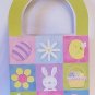 Easter Packaging - 6 paper handled bags - Easter Squares Pattern- FREE SHIPPING