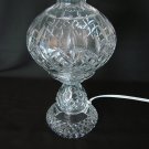Waterford Hurricane Cut Art Glass Lamp ~ "Tyrone" ~ Signed & Labeled