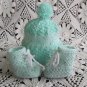 Hand knitted baby set shoes and hat newborn