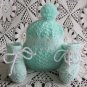 Hand knitted baby set shoes and hat newborn