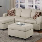 F7664 Sectional Sofa w/ Ottoman