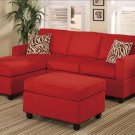 F7668 Sectional Sofa w/ Ottoman
