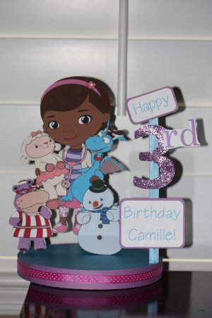 Doc McStuffings Personalized Birthday Centerpiece