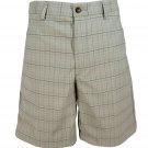 Greg Norman Performance Golf Shorts (Taupe Plaid,32)