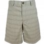 Greg Norman Performance Golf Shorts (Taupe Plaid,32)