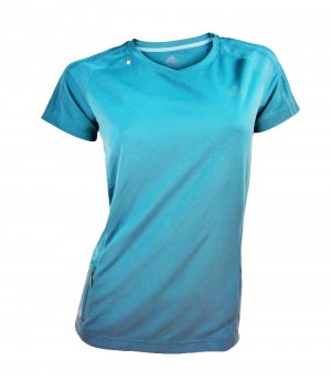 Adidas Tech Shirt Women's (Blue/Yellow, S)