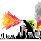 GODZILLA 5 WORLD DESTRUCTION pillowcase