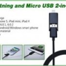Lightning And Micro USB 2 in 1 Cable