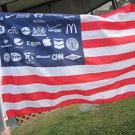 Corporate America American Flag Banner NWO Police state OCCUPY 99% ANONYMOUS