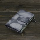 Genuine leather fashion blue mens wallet man clutch bag male handmade credit card wallets coin purse