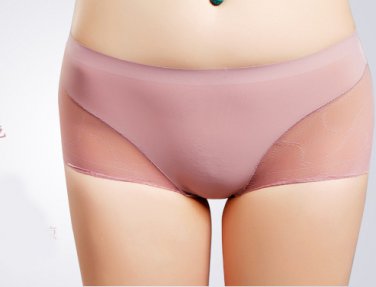2pcs/lot women seamless lace briefs ladies sexy plus size underwear girls lingerie 4 sizes mixed