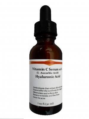 Vitamin C (L-Ascorbic Acid) 10% with Pure Hyaluronic Acid Anti Aging Serum