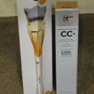 IT Cosmetics CC+ Full Coverage Cream and Heavenly Luxe Star Brush Light/Medium