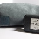 Beekman 1802 DAVESFORTH soap 9 oz. with faux suede tolietry / travel / dopp bag