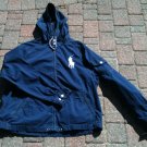 POLO RALPH LAUREN Waimea Navy Blue Big Pony Windbreaker Hood Jacket