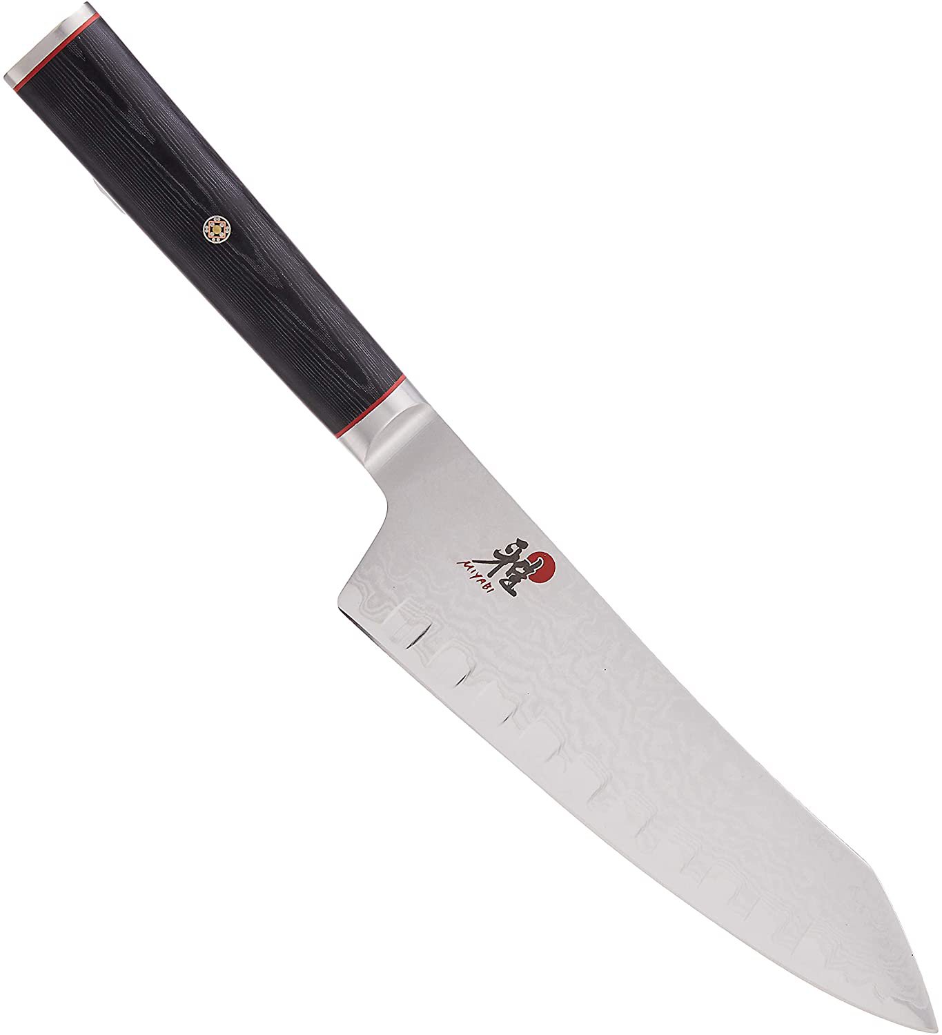 Miyabi Kaizen Hollow Edge Rocking Santoku Knife, 7inch, Multi