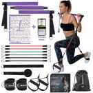 Portable Home Gym, Pilates Bar & Resistance Band Bar Combo Set.