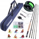 Fly Fishing Rod and Reel Combo Starter Kit, 4 Piece Lightweight Ultra-Portable G
