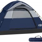 Pacific Pass 2 Person Family Dome Tent with Removable Rain Fly, Easy Set up  82.