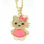 8GB USB FLASH DRIVE HELLO KITTY CRYSTAL NECKLACE OR KEYCHAIN