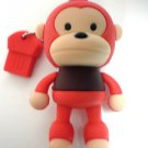 4GB BABY "RED MONKEY" SILICON USB FLASH DRIVE SHOCKPROOF MEMORY STICK