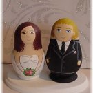 Original Wedding Cake Toppers Bride Groom Matryoshka 2 pcs
