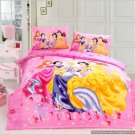 Queen Duvet Covers Comforter Sets 5Pc Beautiful Pink Princess Bed Linens Bed Sets