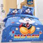 Twin Duvet Covers Comforter Sets 4Pc Adorable Blue Mickey Mouse Bed Linens Bed Sets