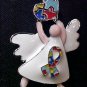 Autism Awareness Angel Heart Ribbon Puzzle Support Lapel Pin Lead Free New