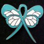 Teal Cancer & Cause Awareness Ribbon Butterfly Survivor Lapel Pin New