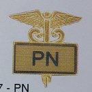 New PN Private Nurse Inlaid Medical Lapel Pin 3507G