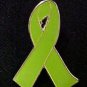 Muscular Dystrophy Lime Green Awareness Ribbon Pin New